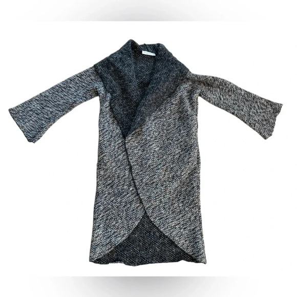 Bryn Walker Wrap Coat in Nero/Bianco Isle of Skye Size XXS - Picture 5 of 14